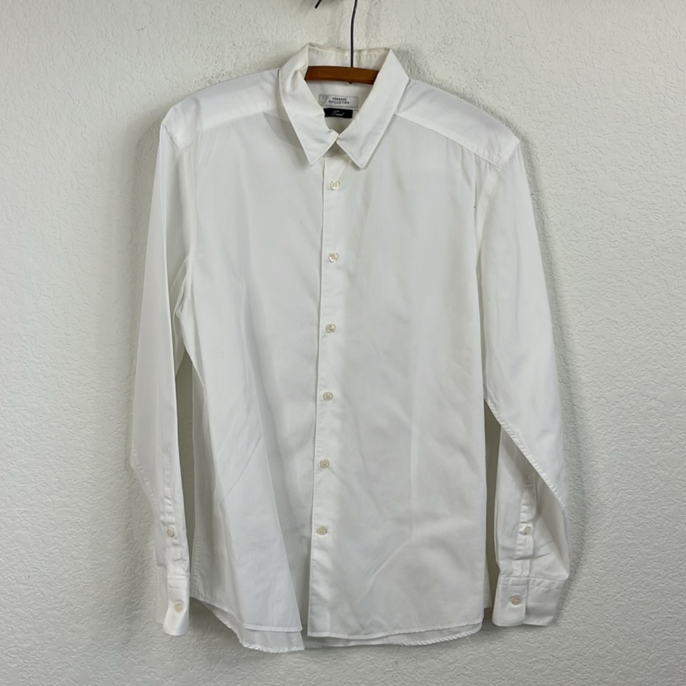 Versace Collection Button Down Embroidered Logo M… - image 2